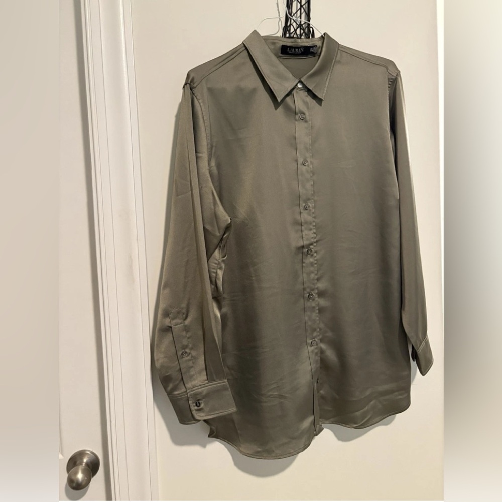 Ralph Lauren Black Label Sage Green Button Down Shirt